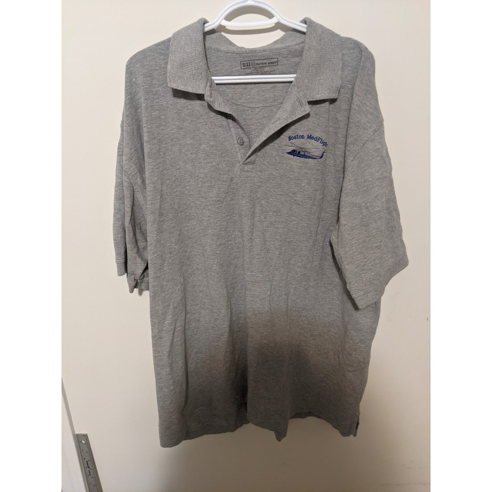5.11 Tactical Shirt Men's 2XL Grey Polo 100% Cotton